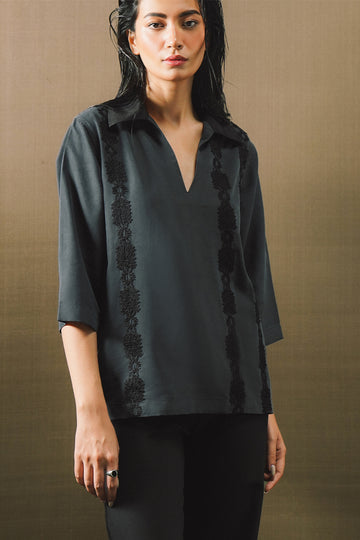 ‘Nile’ Lace Polo (Women)